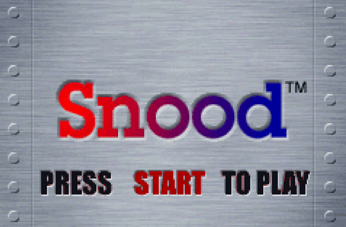 Snood Title Screen